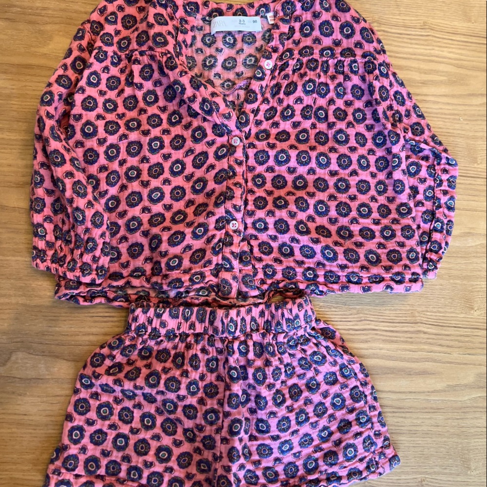 Zara Two Piece Pink Set